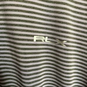 Polo RLX XL Grey and Purple Golf Shirt